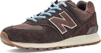 New Balance Classics WL574V2 Womens Running Shoes Darker Grey Matter/Darker Sea Salt : 7.5 B - Medium, Suede/Textile