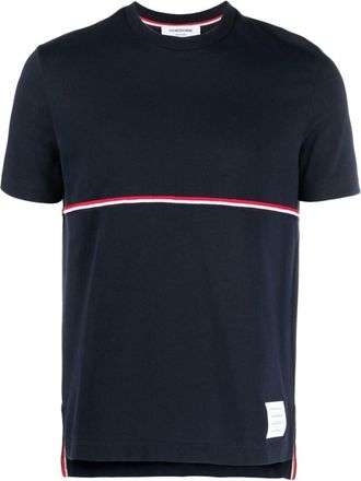 Thom Browne Navy Blue Stripes T-Shirt