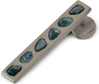 Parts Of Four embellished plate earring - unisex - Blue Diamond/Sterling Silver - One Size