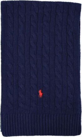 Polo Ralph Lauren Klassieke Wollen Mix Sjaal - Heren - Wintersjaals - Blauw - ONE Size - Wol - Accessoires