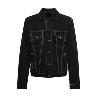 Msgm Cotton Denim Jacket - Heren - Spijkerjassen - Zwart - S - Denim - Jassen