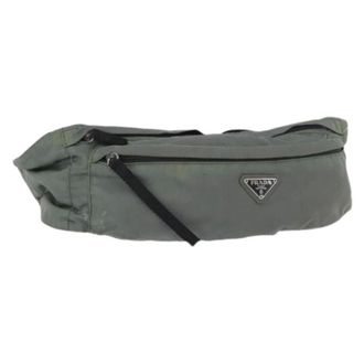 Prada Pre-owned Nylon Body Bag - Dames - Pre-owned - Groen - Maat: ONE Size Nylon