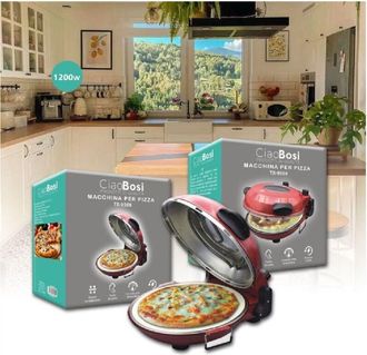 Trade Shop Trade Shop - Macchina Per Pizza Elettrico 1200watt Fornetto Doppio Riscaldamento Casa Tx-9569
