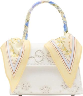 Self Portrait Handbags, female, Beige, Size: ONE SIZE Floral Mini Bag