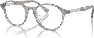 Brunello Cucinelli 50mm Oval optical glasses in Grey at Nordstrom