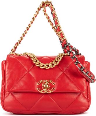 Chanel Borsa trapuntata con catena - Rosso