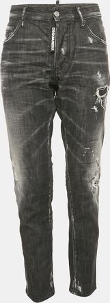 Dsquared2 Black Distressed Denim Dan Jeans S Waist