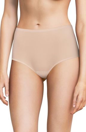 Chantelle Soft Stretch High Waist Briefs in Rose Nude at Nordstrom