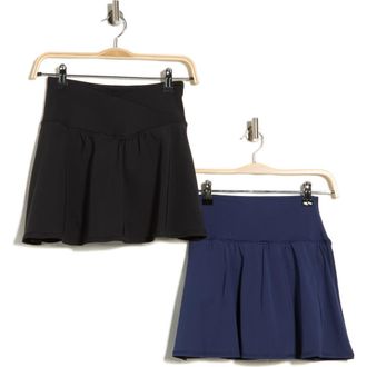 90 Degree by Reflex Pack of 2 Airlux Crossfire Skirt in Black/Naval Academy at Nordstrom Rack, Size X-Large