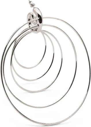 Panconesi Earrings Multiple Rings Pierced Serpent Hoops Large