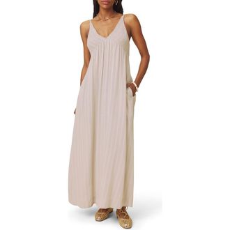 Splendid Bianca Maxi Dress in Fawn /White at Nordstrom, Size X-Large