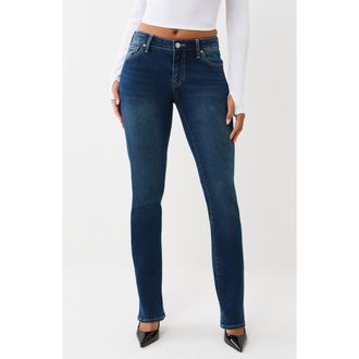 True Religion Billie Straight Leg Jeans in Dark Mirage Wash at Nordstrom Rack, Size 26