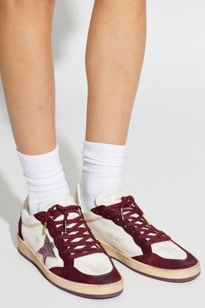 Golden Goose Ballstar Sports Shoes, Womens, Burgundy