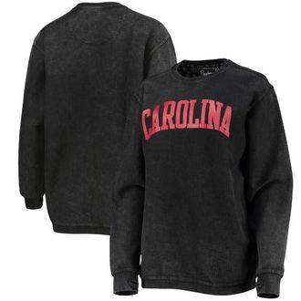 Pressbox Womens Pressbox Black South Carolina Gamecocks Comfy Cord Vintage Wash Basic Arch Pullover Sweatshirt at Nordstrom, Size X-Large