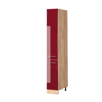 Vicco Armario De Farmacia Fame-line, Rojo Burdeos Alto Brillo, 30 Cm