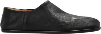 Maison Margiela Black Tabi Leather Loafers