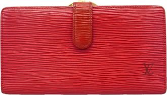 Louis Vuitton Castilian Red Long Wallet (Bi-Fold) (Pre-Owned)