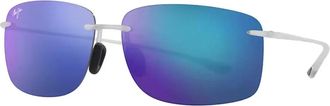 Maui Jim Sunglasses, unisex, Multicolor, 62 MM, Polarized Sunglasses Blue-Violet Mirrored