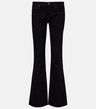 A Gold E Low-rise bootcut jeans