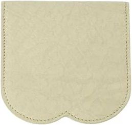 Burberry Kaarthouder met festonrand - unisex - Portefeuilles - Beige - ONE Size - Leer - Accessoires