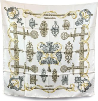 Herm&egrave;s Hermes Vintage zijden sjaal Ferronnerie