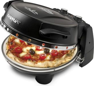 G3Ferrari G10032 Pizzeria Snack Napoletana Forno Pizza Plus Evo, Doppia Pietra Refrattaria, Diametro 31 cm, 1200 w, Palette e ricettario inclusi, Nero - G3