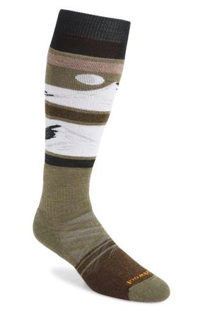 Smartwool Ski Full Cushion Merino Wool Blend Over the Calf Socks in Winter Moss at Nordstrom, Size X-Large
