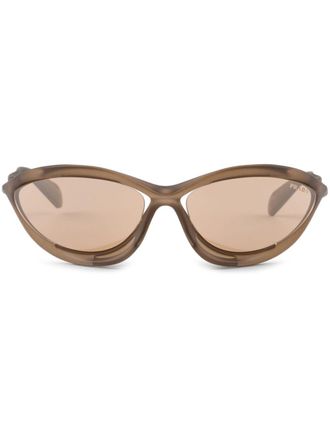 Prada Occhiali da sole Runway - Marrone