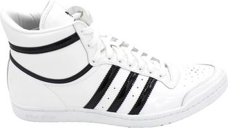adidas Stijlvolle Hi-Top Leren Sneakers - Heren - Skateschoenen - Wit - 39 1/3 EU - Fitness