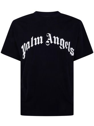 Palm Angels Curved Logo Regular Tee