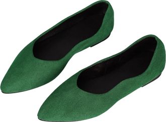 Generic Army Green Female Flat Sandals with Pointed Toe Easy to Wear Perfect for Daily Use and Casual Events