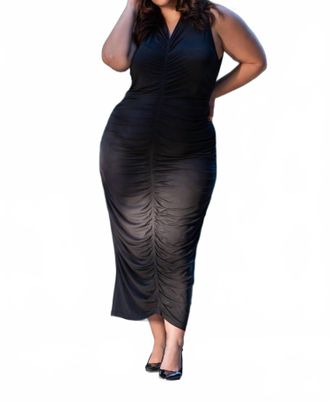 Marie Oliver Roxie Dress - Plus Size In Black