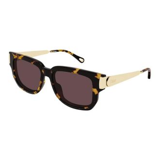 Chlo&eacute; Sunglasses - female - Chlo&eacute; - Sunglasses - Brown - 54 MM - Accessories