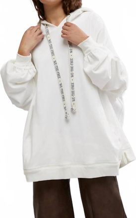 Free People Womens We Hoodie In White