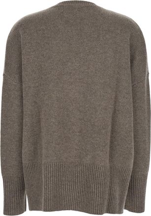 Lisa Yang Womens Sweater Mila Beige Cashmere Knitted Tops Top