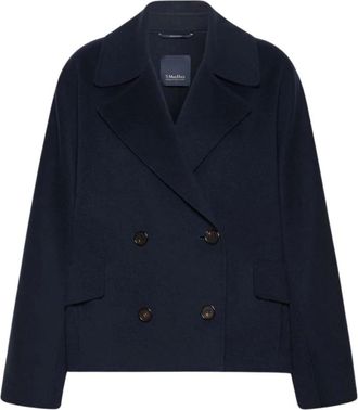Max Mara Dames, Jassen, Blauw, Maat: 2XS