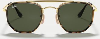 Ray-Ban Marshal ii occhiali da sole irregolari con lenti verdi in arista gold-Oro