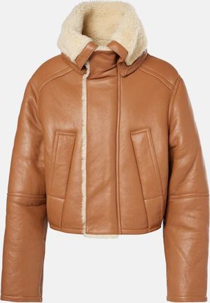 Victoria Beckham Shearling-lined coat
