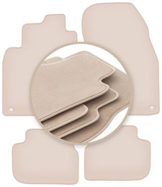 OEM Alfombrillas Beige Premium Para Saab 9-3 Ii Cabrio 2002-2014