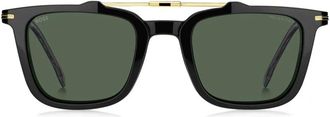 HUGO BOSS 2008/C Zonnebril - Heren - Zonnebrillen - Zwart - 52 MM - Accessoires