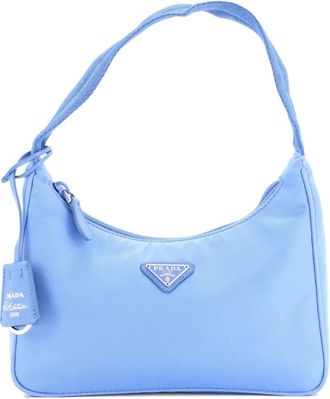 Prada Re-Edition 2000 Tessuto Mini hobo bag - Blu