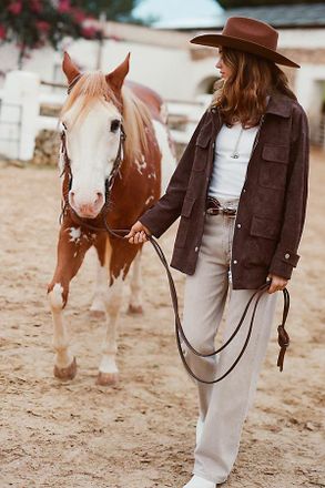 Dolan Faux-Suede Utility Jacket