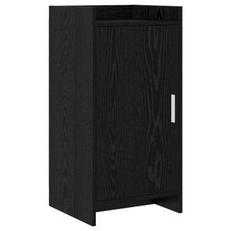 vidaXL Aparador Roble Negro 40 X 36 X 80 Cm Madera De Ingenier&iacute;a Vidaxl