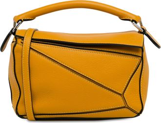 Loewe Pre-owned Womens Puzzle Shoulder Bag - Orange Leather - One Size