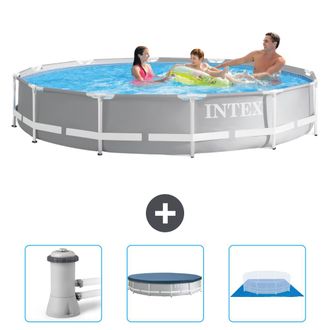Intex Piscina Prism Frame Redonda - 366x76 Cm - 6-piezas Scb76