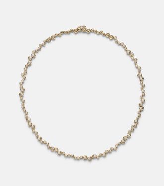 Yvonne L&eacute;on Yvonne L&eacute;on Collar Rivi&egrave;re Escargot de oro de 9 ct con diamantes