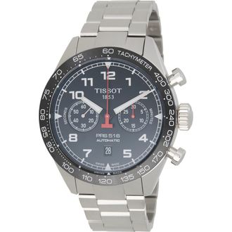 Tissot PRS 516 Bracelet Strap Automatic Chronograph Watch, 45mm in Black at Nordstrom Rack