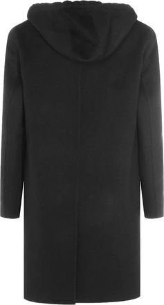 Lardini Cappotto con cappuccio - Nero