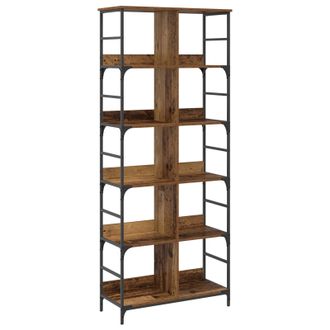 vidaXL Estante De Libros 4 Niveles 78,5 X 33 X 188,5 Cm Metal Pb Vidaxl