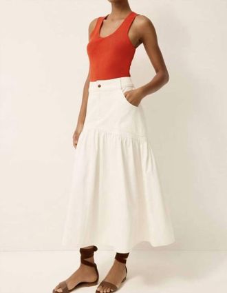 Marie Oliver Sophie Maxi Skirt In Cream
